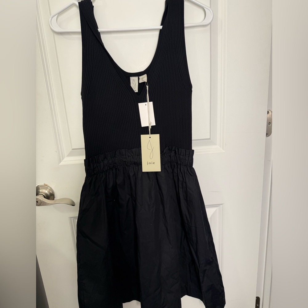 Joie Ribbed Black Knit Dress - Picture 3 of 3